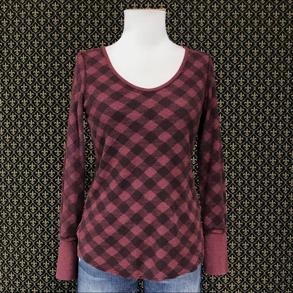 Free People Buffalo Plaid Thermal
